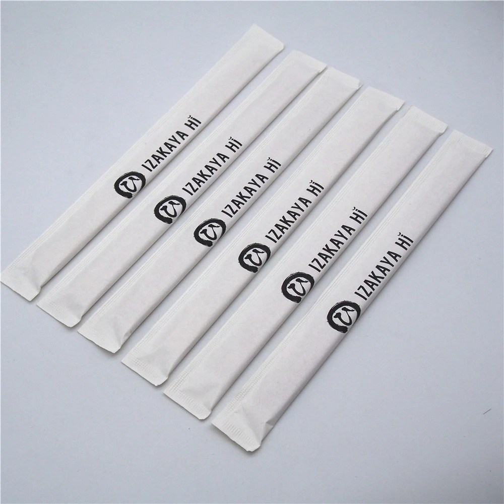 Sushi Japanese Chopsticks Custom Disposable Chopstick Sleeve Paper Wrap Bag chop sticks