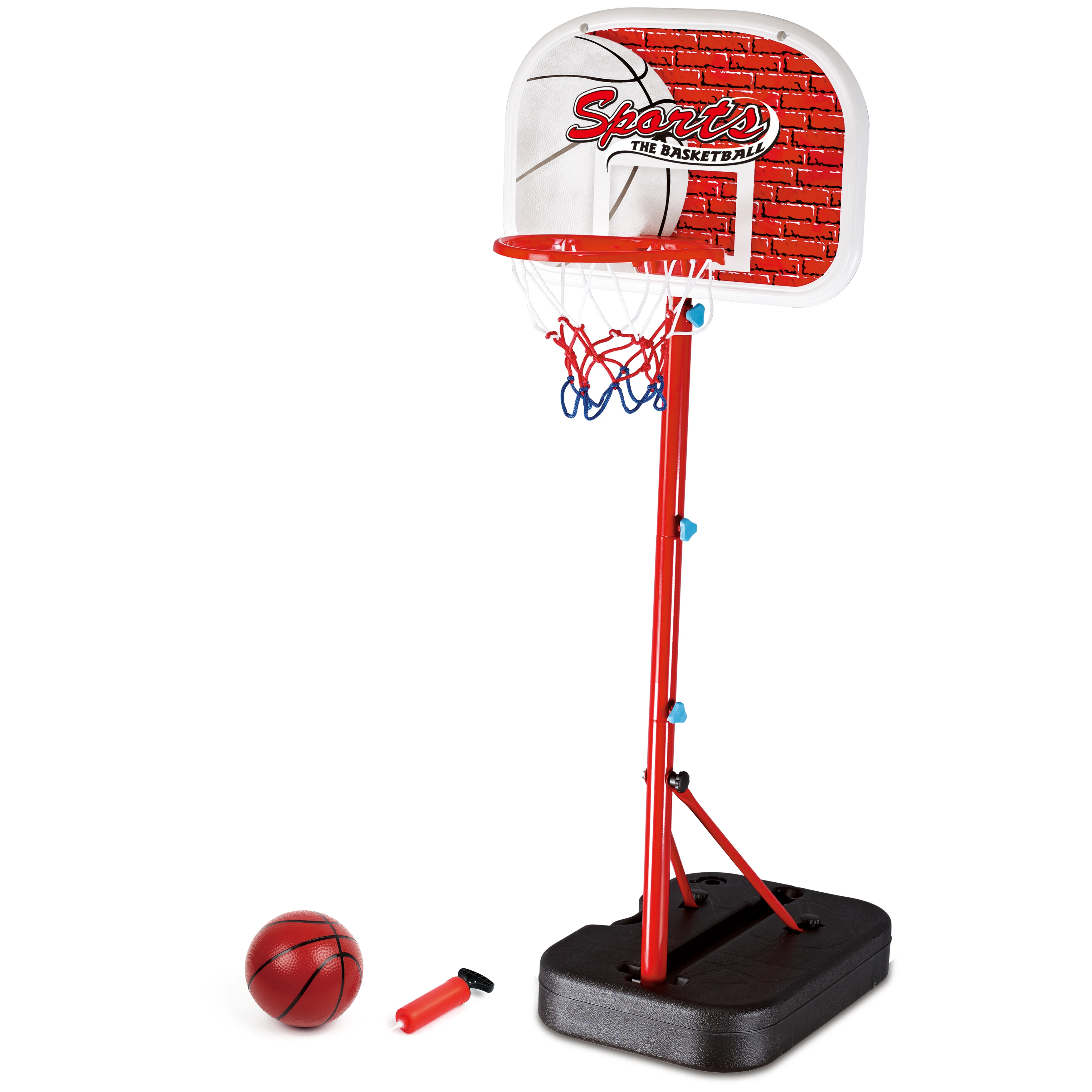 CPC Children Indoor Outdoor Toys Hoop Board Height Toddler Adjustable With Air Pump For Kids Basketball Stand Set Game Toy