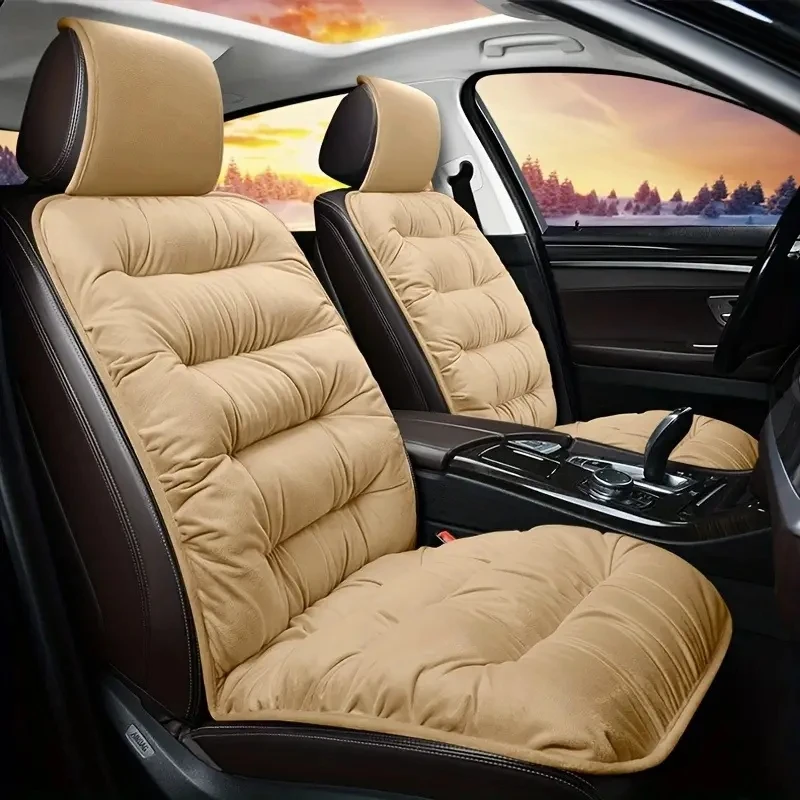 New Car Winter Seat Cushion Warm Soft Cushion Car Front Fleece Liner Cushion Flocking Supplies Cover Seat Seat Cover Cotton