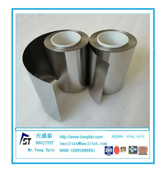 Pure nickel strip and nickel foil for battery