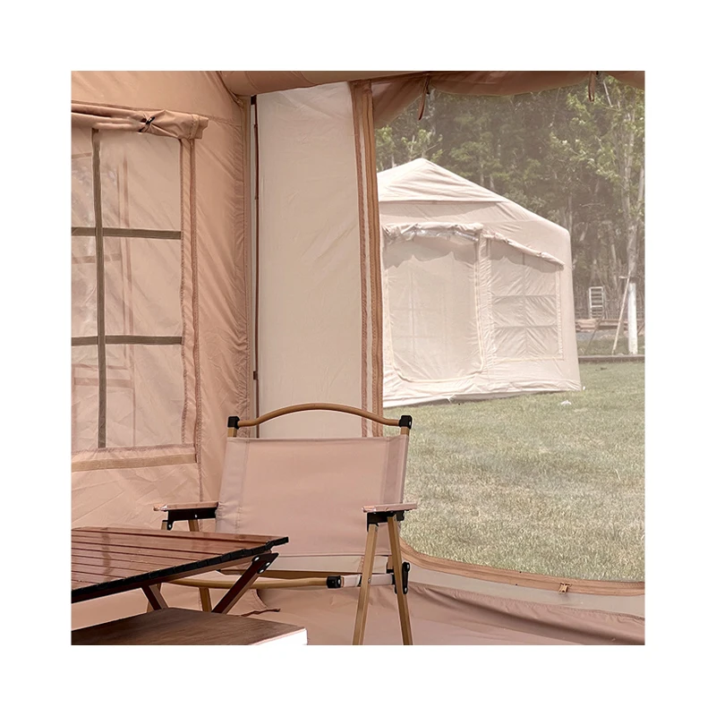 quick opening water outdoor silver air sealed led light Tipi ango air inflatable clamping tent