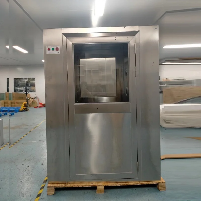 Modular Clean Room Air Shower with Air Interlocked System GMP Cleanroom Stainless Steel Air Shower
