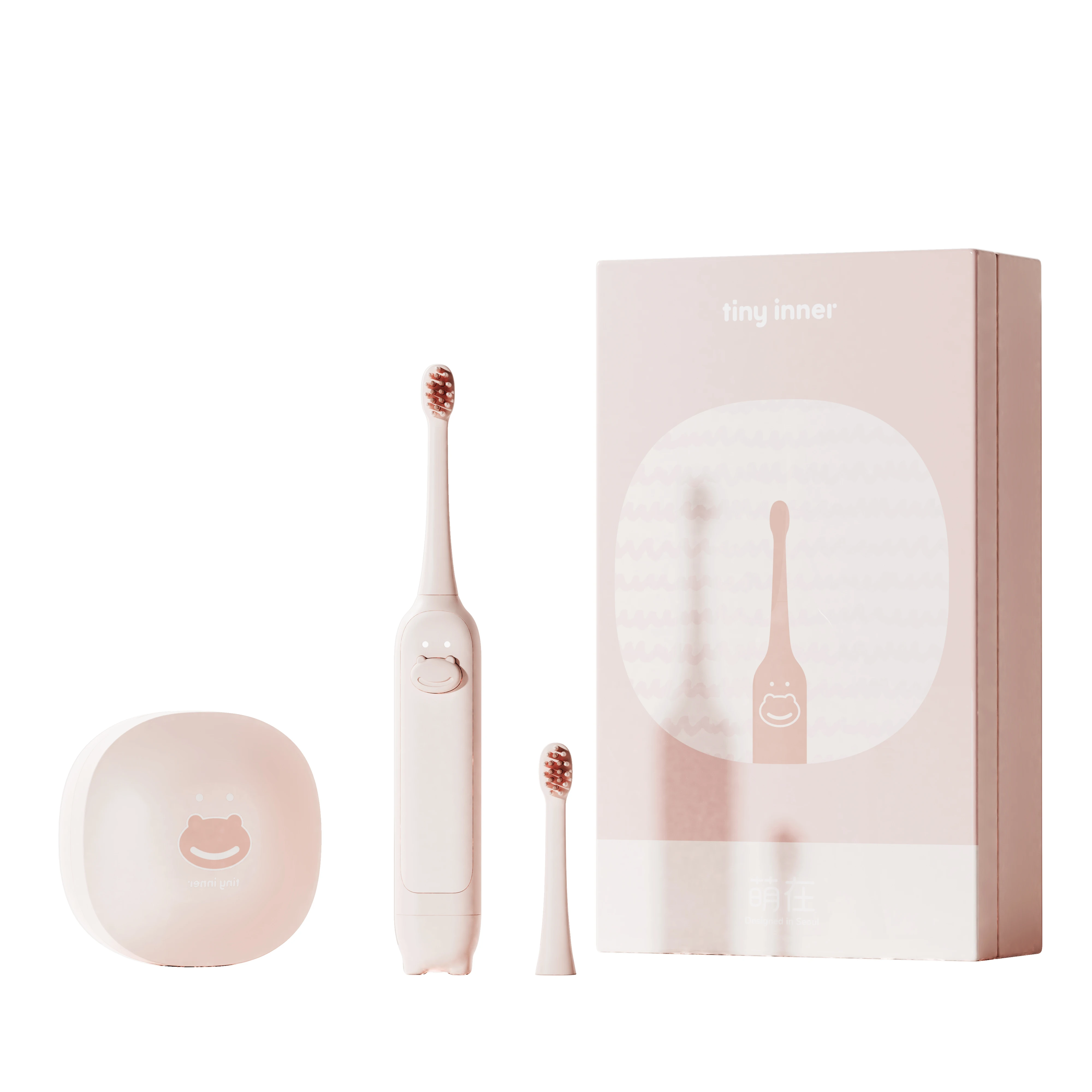 Dupont Silicone kids Toothbrush Sterilizer Kids 2 in 1 Wall Mount Gift Box For 5-12 Kids IPX7 Electric Smart Toothbrush