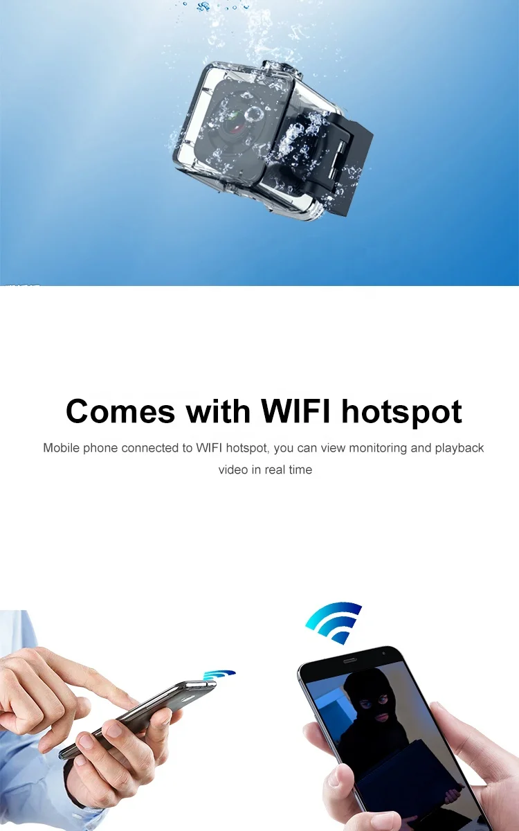 WiFi Action Camera SQ29 Sport DV Go Waterproof Pro Sports Video Bike Helmet Camera