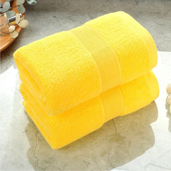 Luxury Large Cotton Bath Towel Set Customizable Luxury Designer Woven Coral Fleece Quick-Dry Soft Absorbent for Home Use Adults