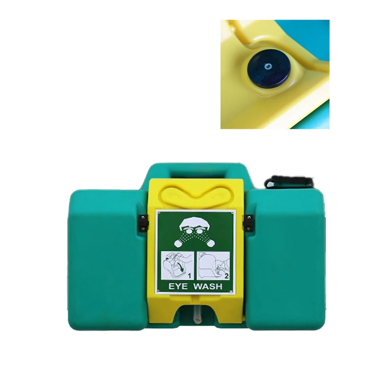 Portable 8-16 Gallon Wall-Mounted Emergency Shower and Eyewash Station PC Plastic Frame for Eye Protection