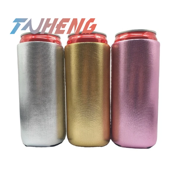 500ml High Quality Slim Can Cooler Sleeve Glitter Blank Neoprene Beer C...