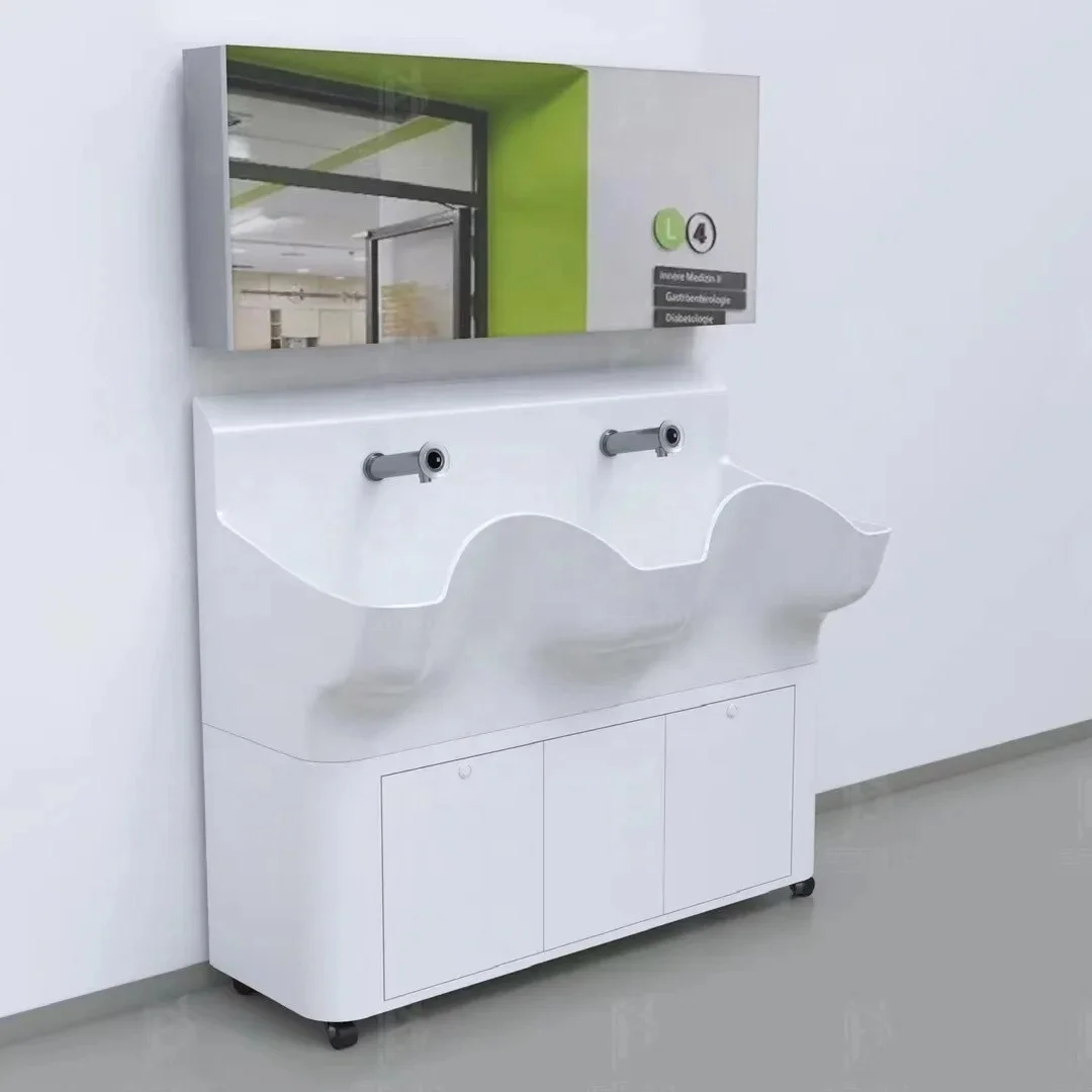 Medical and surgical Operating wash basin customized hospital Solid surface stone