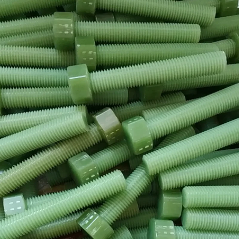 Good Corrosion Resistance Insulation epoxy FRP  threaded rod FRP bolt and nut