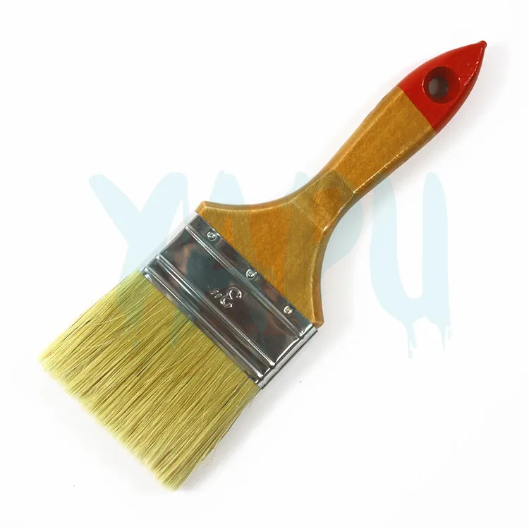 Yep Asia Market White Bristle Wooden Handle Hog Bristle Paint Brush