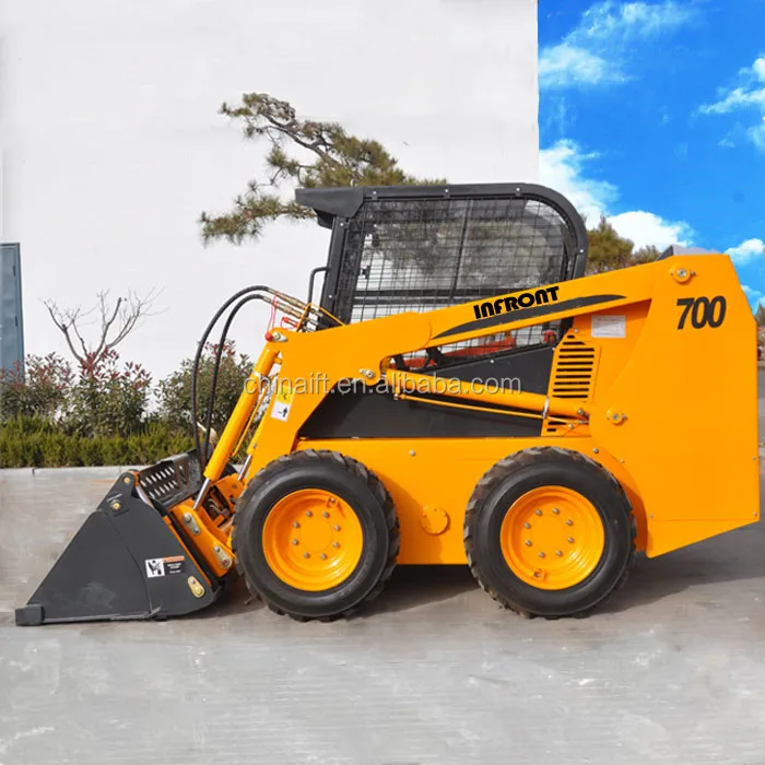 Euro 5 CE EPA China Manufacturer Small mini Skid steer loader 500KG 1 ton Mini Wheel Loader For Sale skid loaders Fast delivery