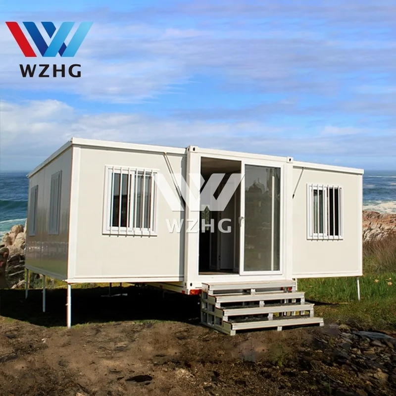 Folding 1-3 Bedroom House Plans Prefab Office Building Modular Container House With Reinforced Roof