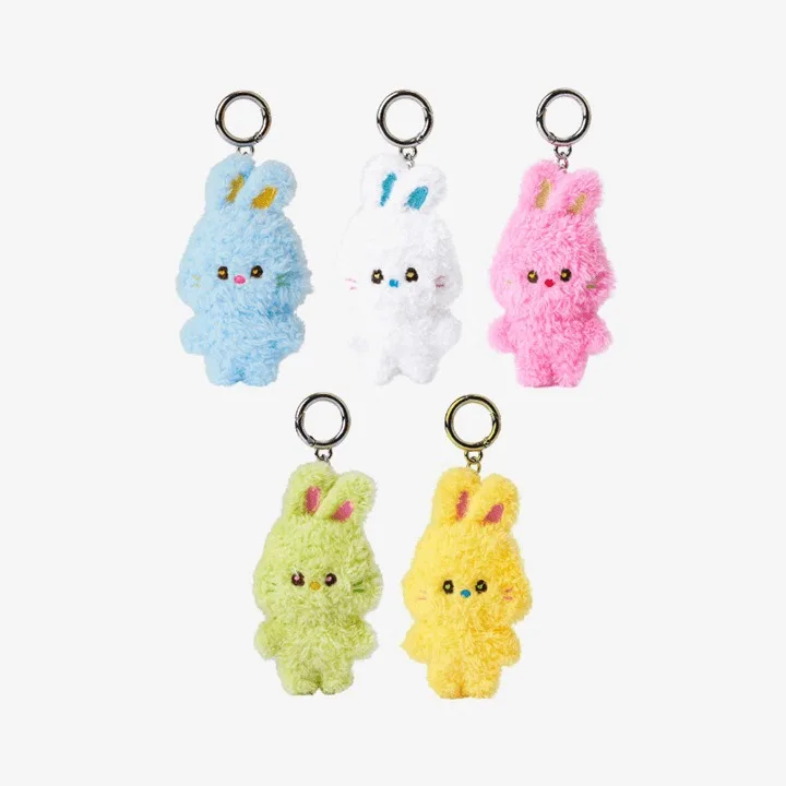 Hot Charming Rabbit Keychain Cute Rabbit Plush Keyring Car Key Bag Charm Kawaii Cartoon Bunny Key Ring Plush Keychain Pendant