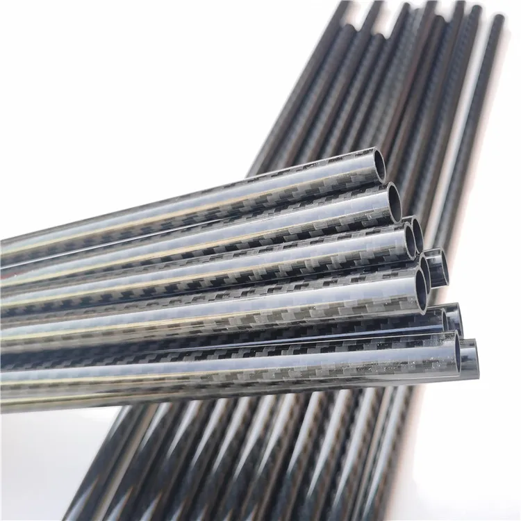 3k Carbon Fiber 100% Pure Carbon Twill Plain Matte Glossy 3K  1200mm 1000mm  Fiber Carbon Tube Customized Length