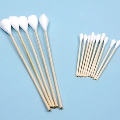 
Disposable Cotton Tipped Swabs Medical Cotton Swabs Wooden Stick 