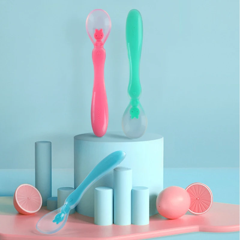 China Wholesale Reusable Baby Feeding Spoon Soft-able Baby Spoon for babies