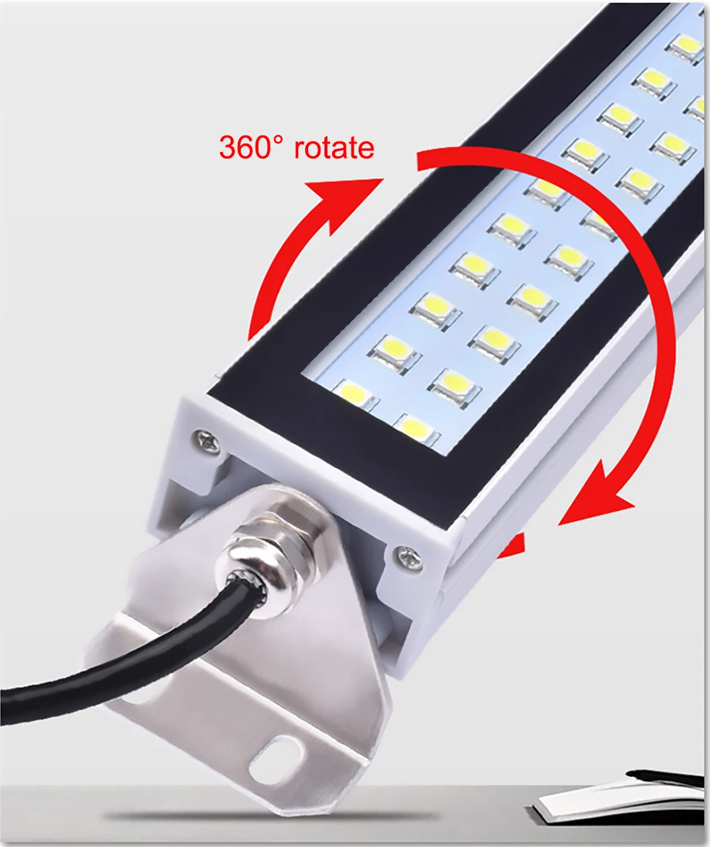 led machine tool work light waterproof oil-proof explosion-proof lamp CNC lathe lighting lamp 220V 24V aluminum alloy led lamps