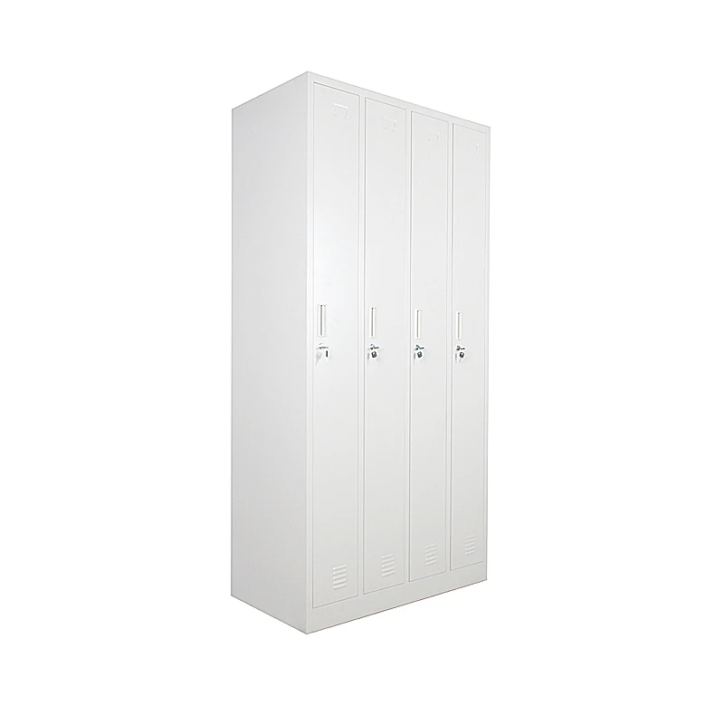 Quick New Order 4 Door Fireproof Locker Wardrobe Metal Building Clothes Storage Locker Cabinet