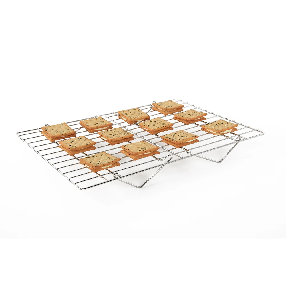 2-Wire Iron Rack Shelves for Home Use Standing Units Laundry Bathroom Kitchen Pantry Closet Roasting Baking Cake Bread Loaf Pans