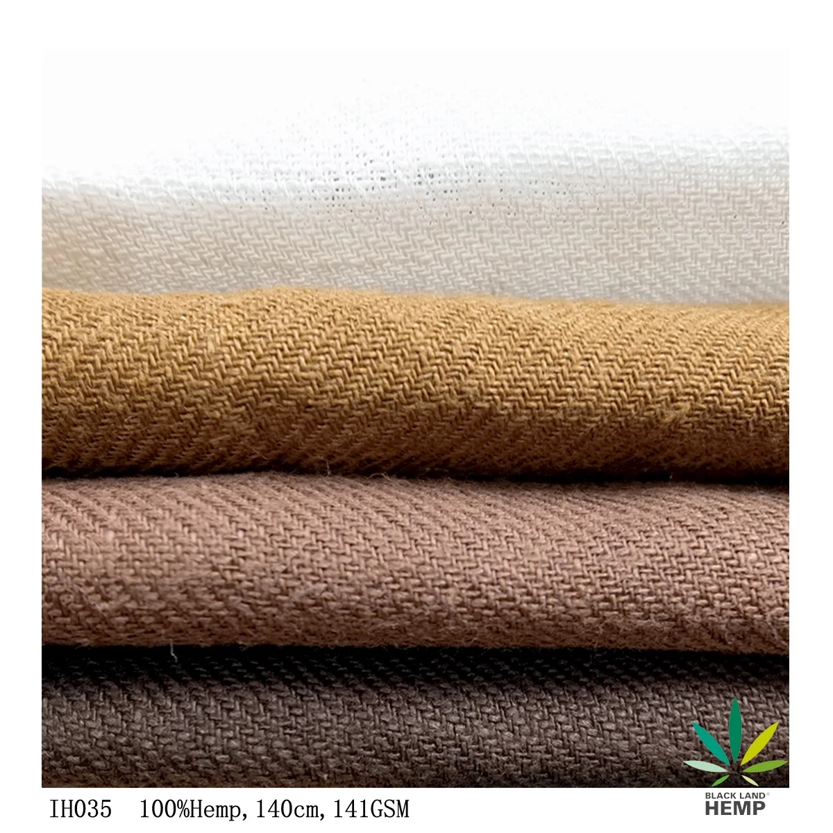 Hot sale 100% Organic Hemp Fabric soft twill for shirt and curtain hemp clothing fabric