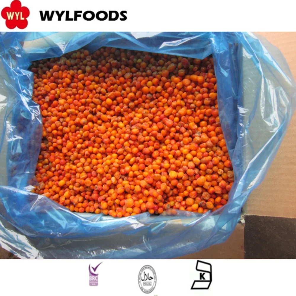 2024 New crop Shelf-stable Frozen fruits IQF berries frozen sea buckthorn origin China