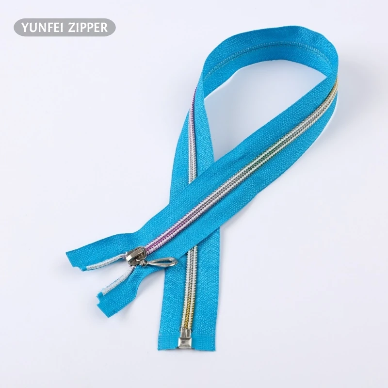 5 # цветная нейлоновая молния с декоративными зубцами недорогие молнии закрытым концом для одежды аксессуары
