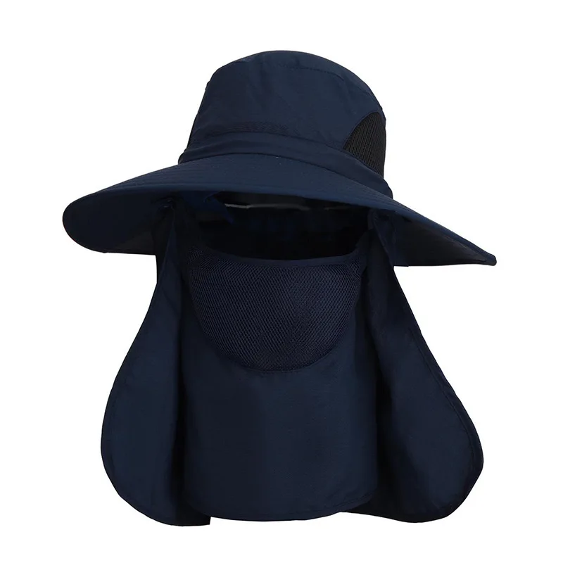 Customized Hiking Camping Fishing Safari Men Wide Brim Sun Hat UV Protection bucket hats