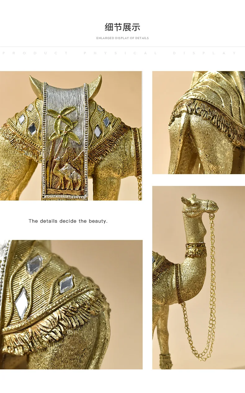 Polyresin   animal statue  Resin Camel Statues Home Decoration items