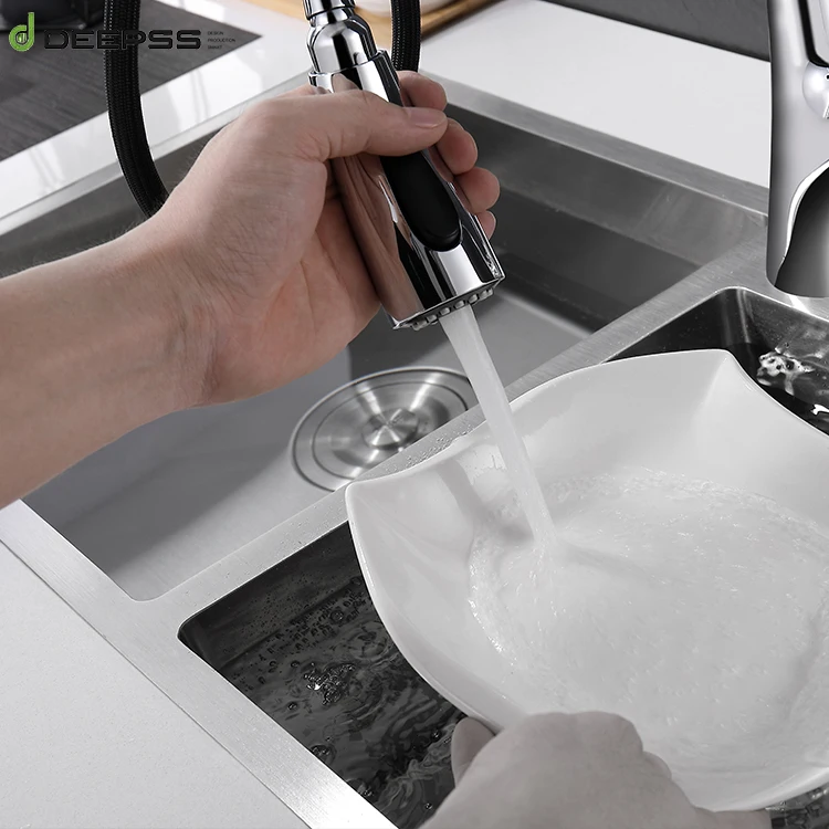 Deepss Cheap Kitchens Tap Taps Zinc Alloy Design Deck-Mounted Put Out Sink Faucet Kitchen Mixer