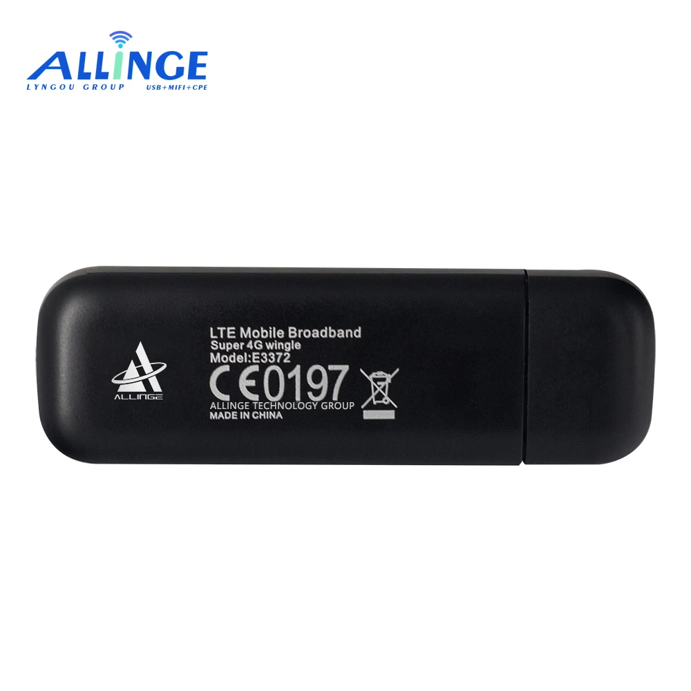  ALLINGE MDZ021 E3372 E3372h-153 150 Мбит/с 4 аппарат не привязан к оператору сотовой связи USB модем Wi-Fi беспроводной
