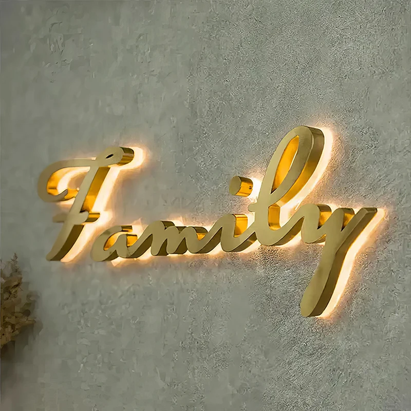 Custom 3d Logo Signage Led Electronic Letter Sign Led Backlit Letters Sign for Brand Board Design