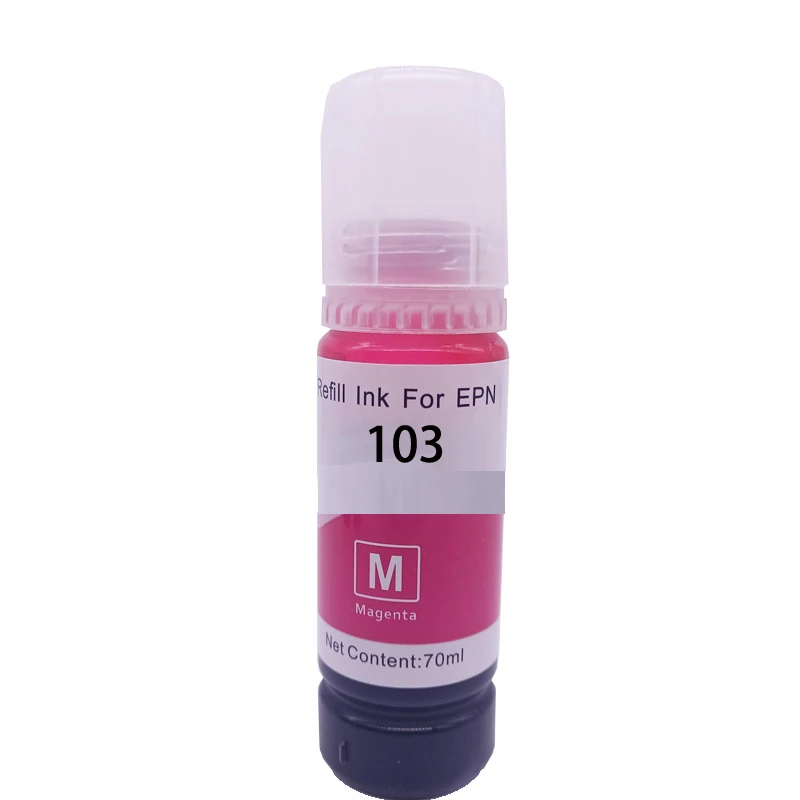 70ML 103 Premium Bottle Dye Based Ink Refill Kits Compatible for Epson L3110 L3111 L3150 L3151 Inkjet Printer 103 Dye Ink