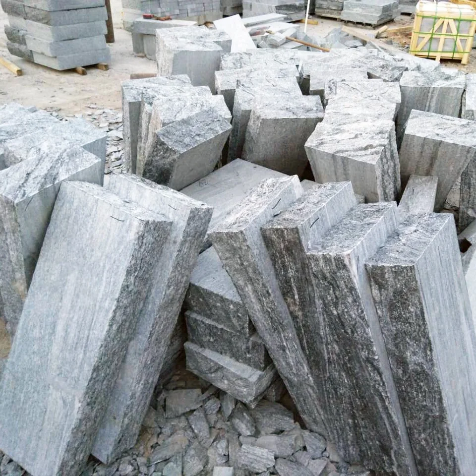 Granite Stone Building Block Grey Wall Caps With Large Size