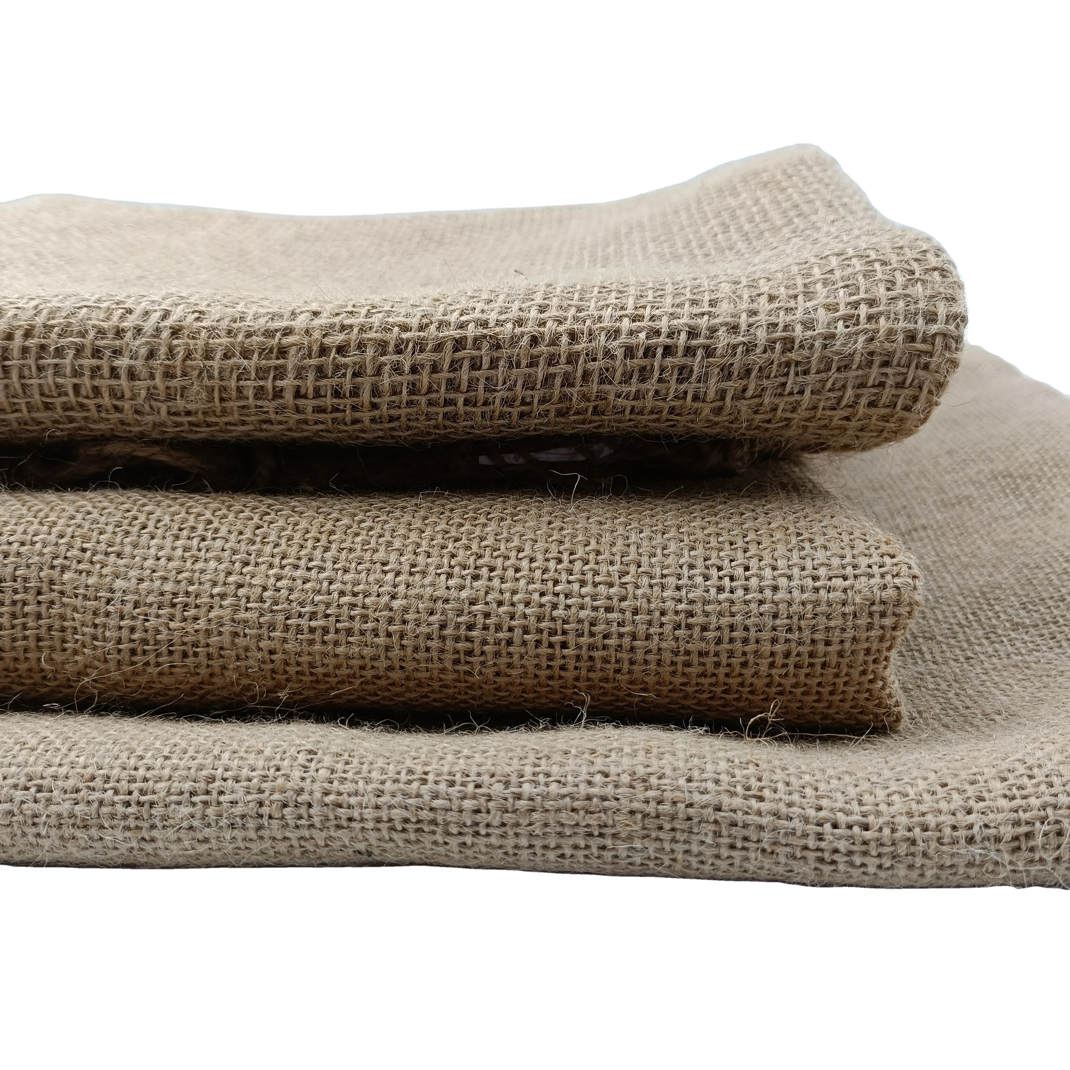 Jiahe Laminated Natural Ecofriendly Jute Fabric Laminated Jute Cloth Hessian Cloth Burlap