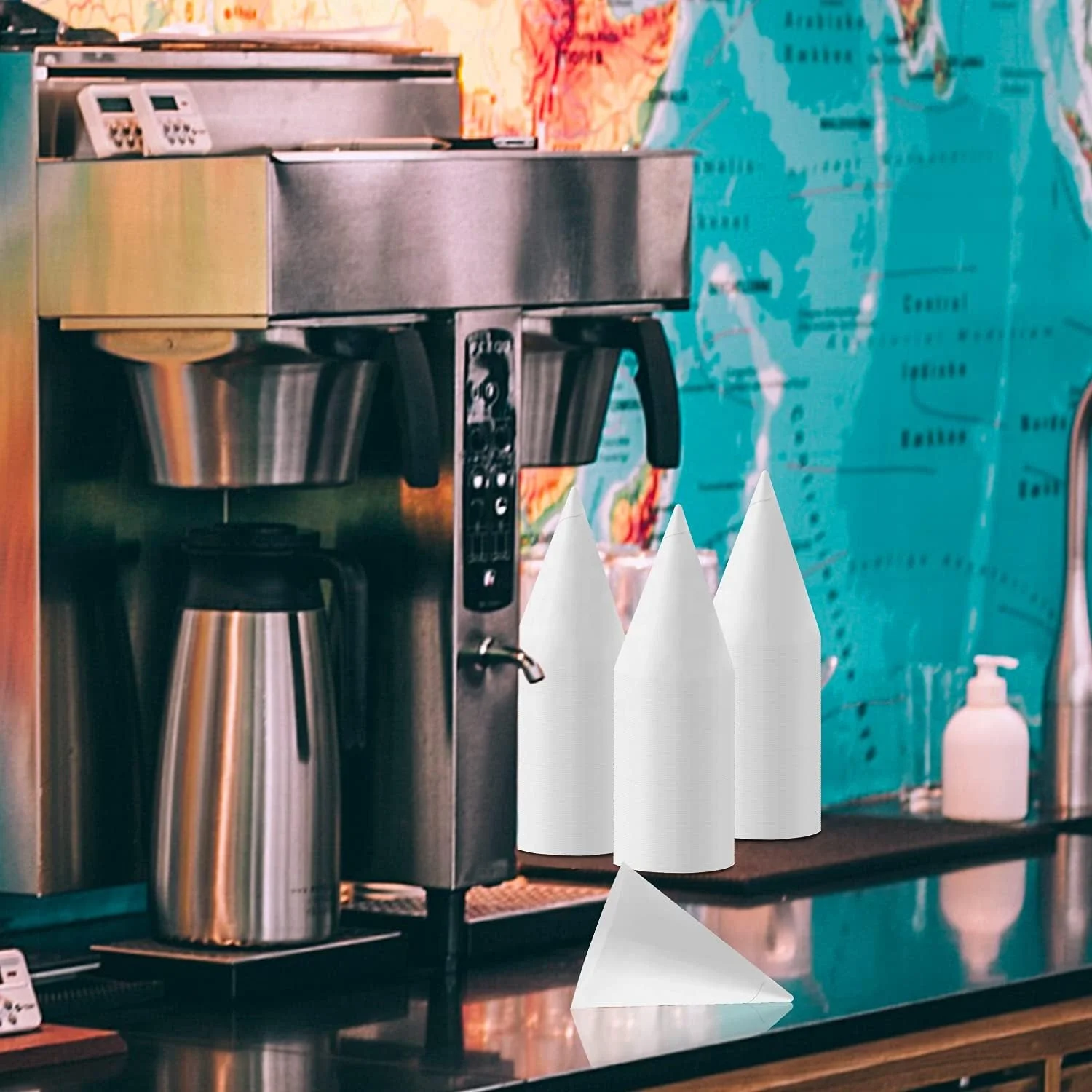 Wholesale Disposable Cone Cup Without Rim Ice Cream Cup For Slush Shaved Ice Cream Sorbet Water