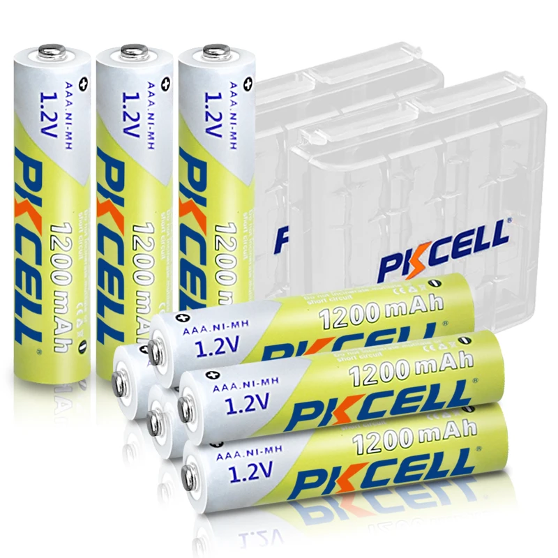 PKCELL 1.2V NiMH rechargeable battery AAA 1200mah