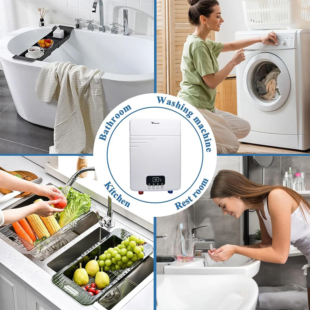 Energy-Saving Small mini Induction instant water heater shower electric water heater