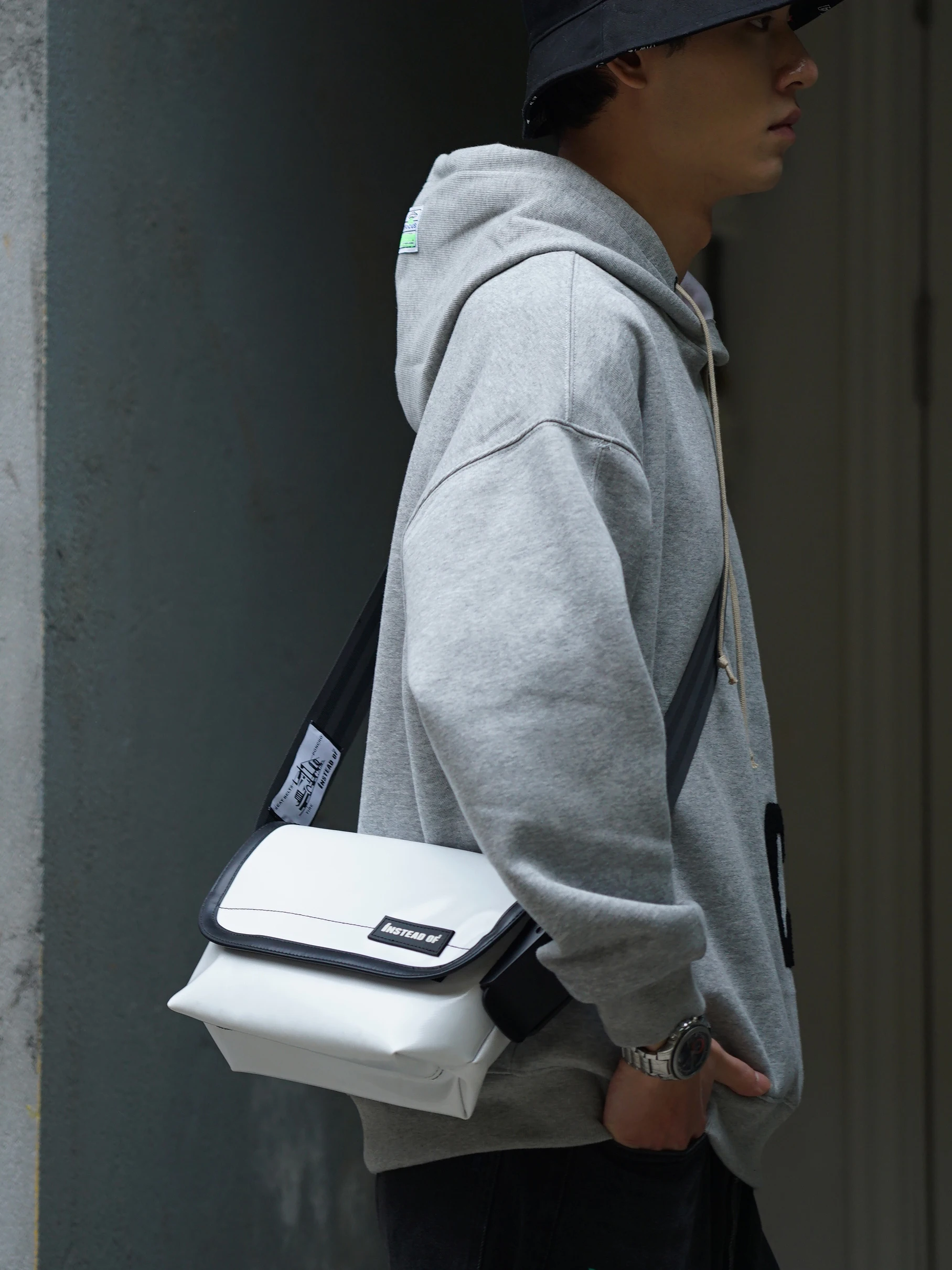 Recycled Tarpaulin Tote Bag Freitag Bag Abrasive PVC leather Single Shoulder Bag Custom with Truck Tarpaulin Shoulder Strap