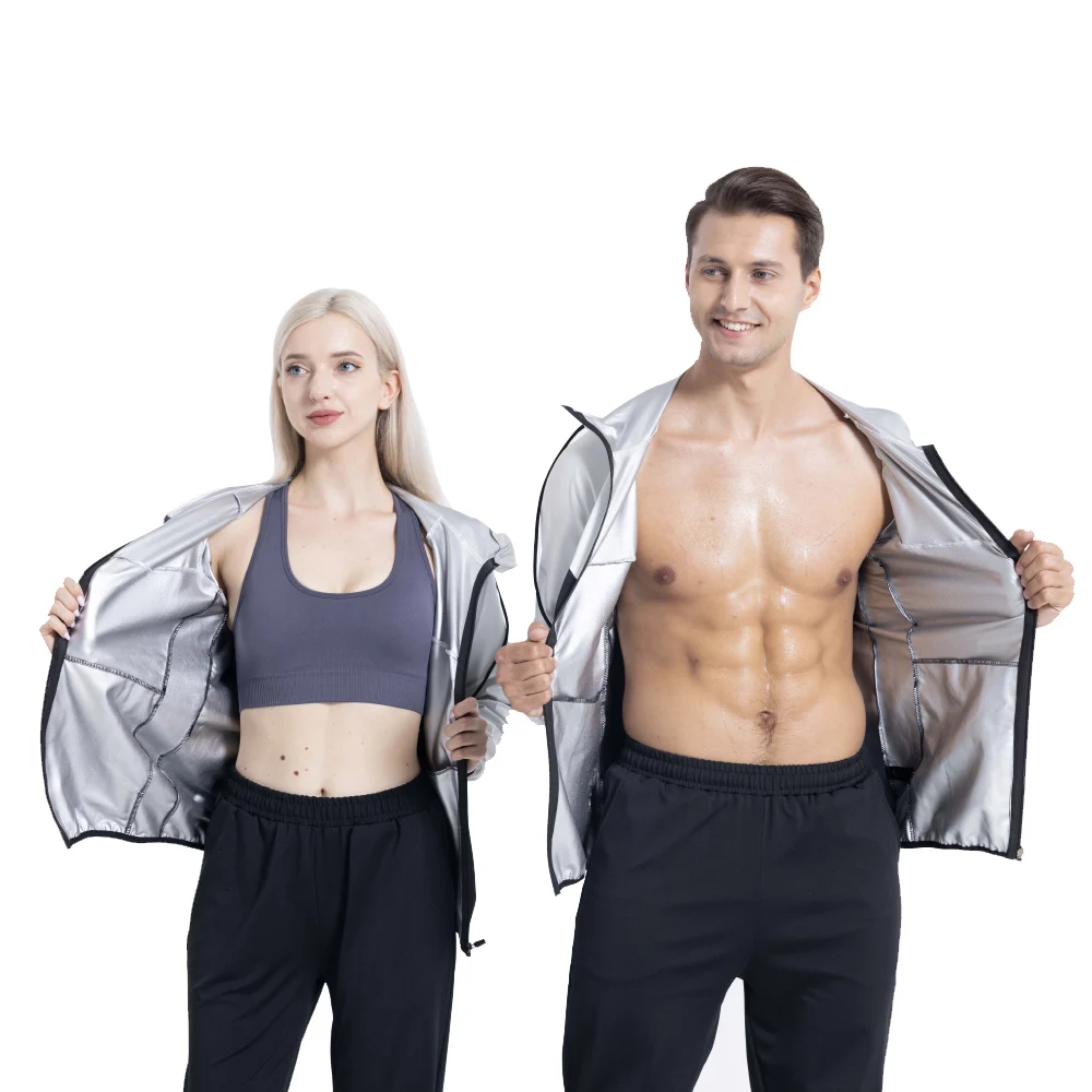 Wholesale Unisex Sauna Suit Nylon Stretchable Sports Sauna Waterproof Sweat Suit Weight Loss Women And Men Sauna Suit
