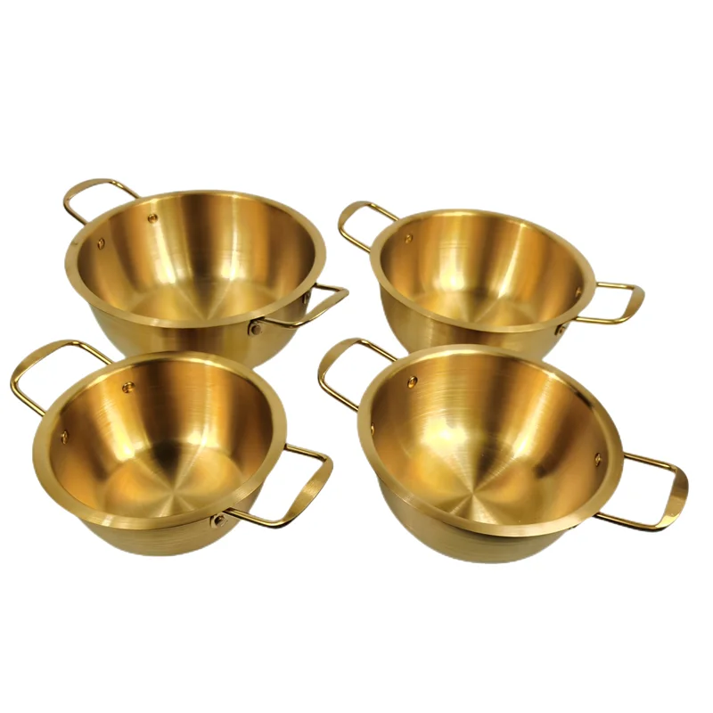 Wholesale Home And Outdoor Stainless Steel Small Stockpots Korean Noodle Ramen Pot With Lid