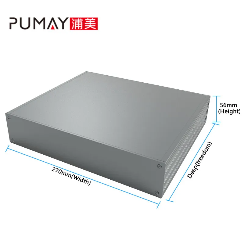 metal storage case terminal box  56 mm height aluminum enclosure