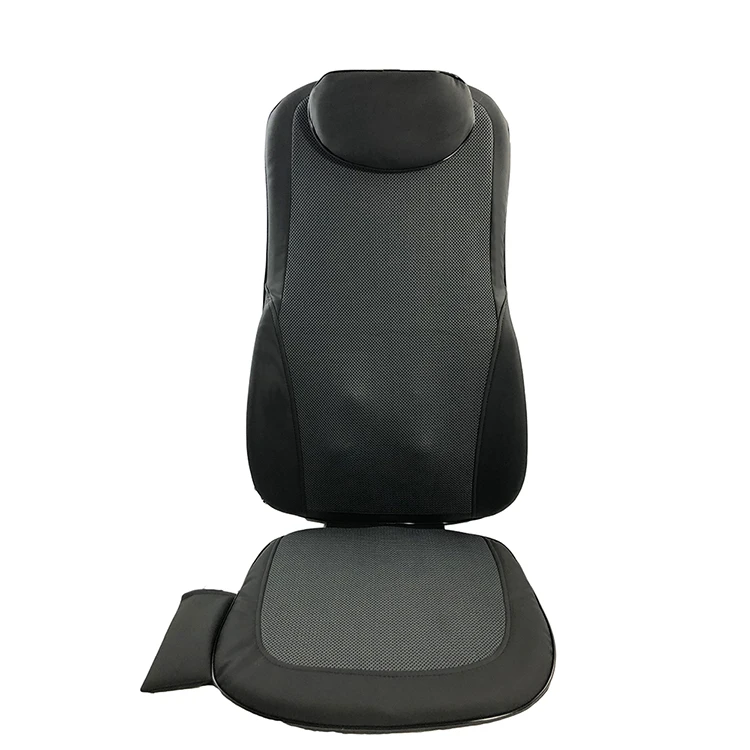 Bottom vibrating neck&back relax shiatsu massage cushion infrared heat