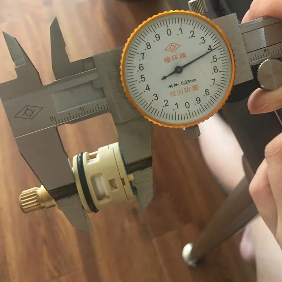 
22mm PPO diverter ceramic disc cartridge export to india market for faucet,mixer,tap, brass handle spindle size could customize 