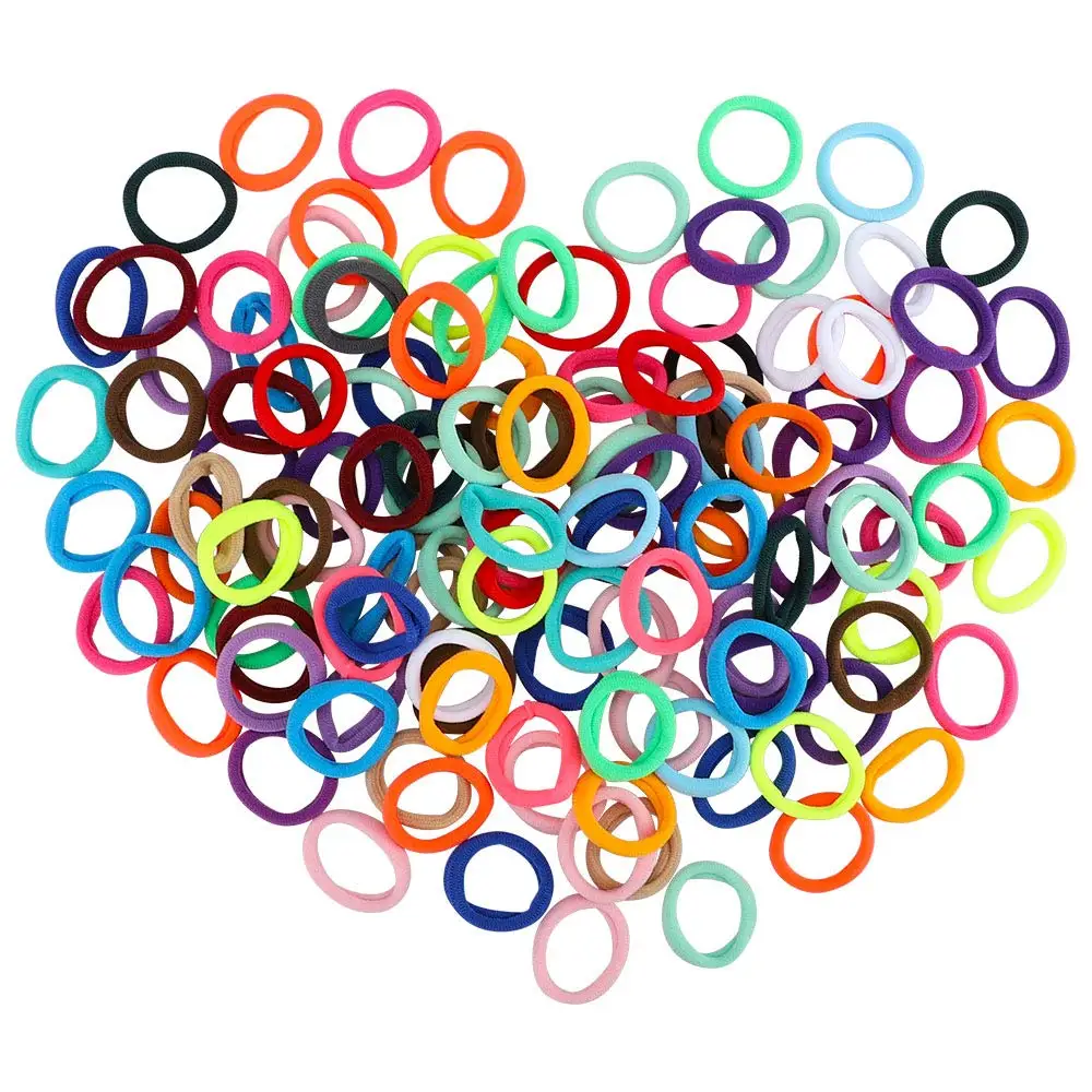 300pcs Baby Hair Ties Elastic Hair Bands Soft Scrunchies for Toddlers Infants Small Rubber Bands for Kids Baby Girls