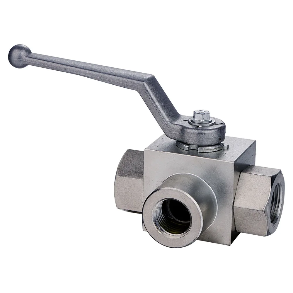 High Pressure 3 Way Stainless Steel Ball Valve L/T Port High Pressure Hydraulic Ball Valve