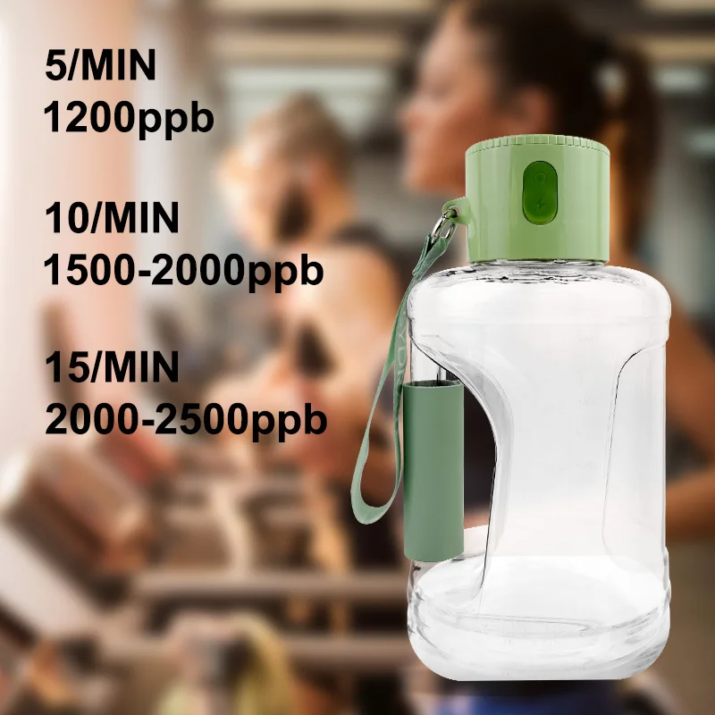 SOUDRON new 1.5l hydrogen generator water bottle portable nano hydrogen sport water ion bottle with USB charging