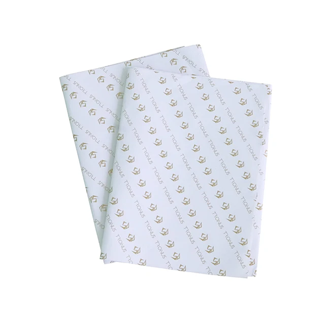 
Custom Gold Brand Logo Printing Gift Wrapping Tissue Paper for Packing Christmas gift packaging 