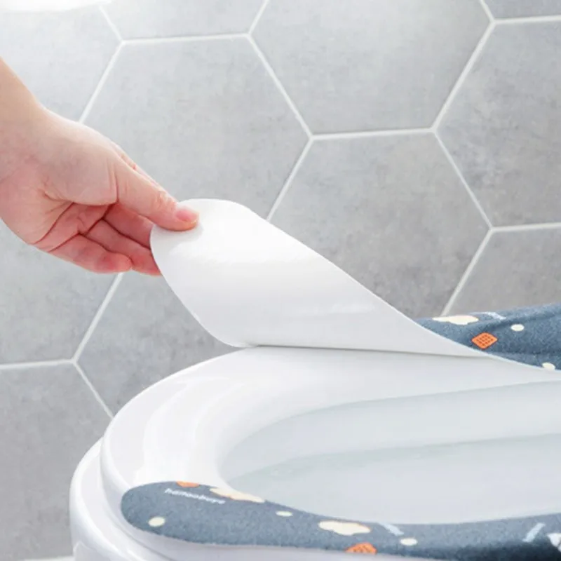 Orange Forest Reuseable Toilet Seat Bathroom Mat Cover Home Health Sticky Pad Closestool Lavatory Cushion