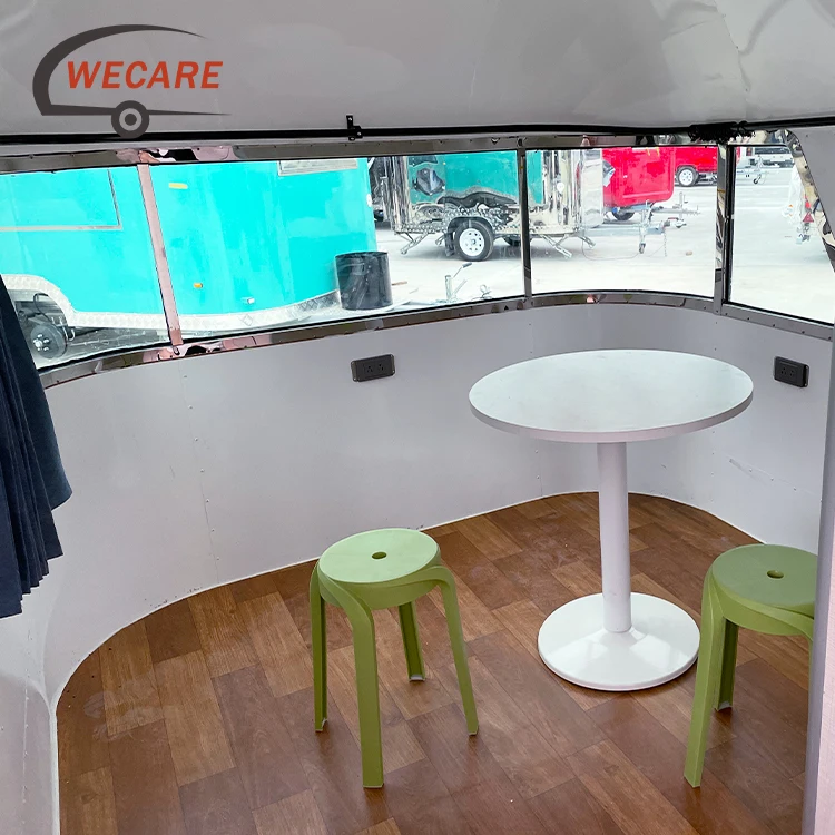 Factory Outlet Custom Airstream Luxury Roulotte Caravan Rvs Camper Trailer Travel Trailer With bathroom For Sale