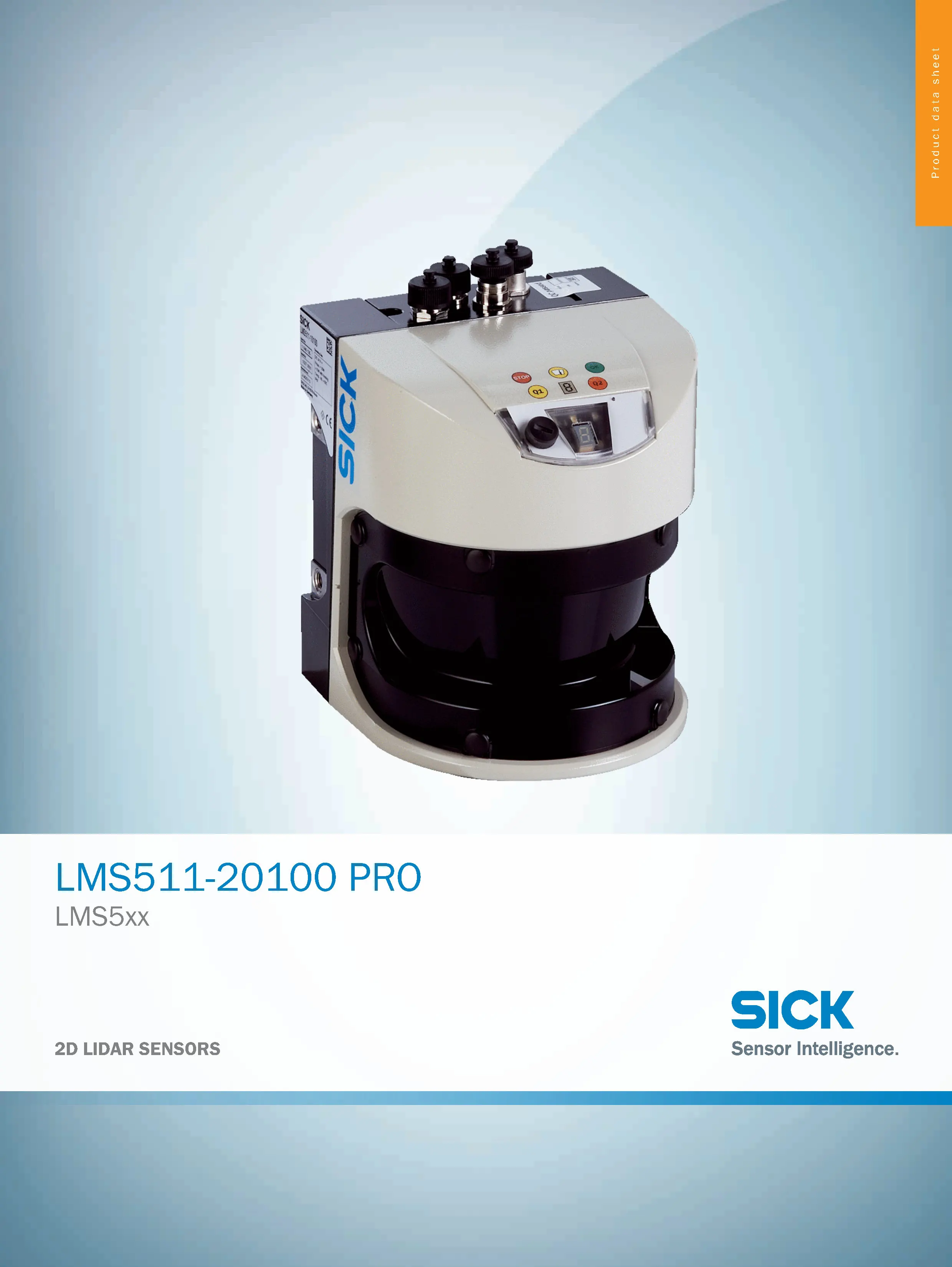 LMS511-20100 PRO  LMS5xx SICK 2D LIDAR SENSORS